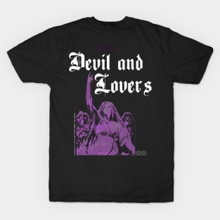 DEVIL AND LOVERS BLACK T-Shirt
